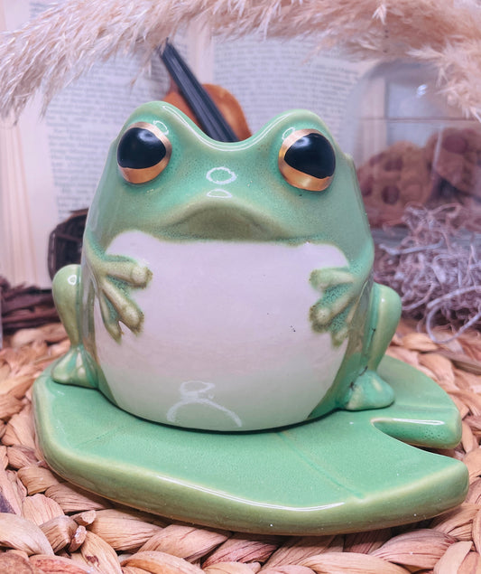 Froggy Wax Warmer mit niedlichem Frosch-Design für Wax Melts und gemütliche Atmosphäre.
