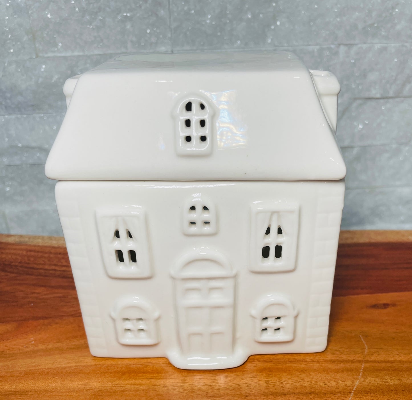 White House Wax Warmer, stilvolle Duftlampe für Wax Melts, dekorativer Blickfang für gemütliche Atmosphäre