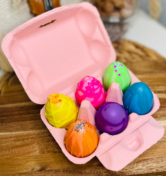 Easter Egg Wax Melt Selection mit 6 farbigen Wachseiern und frühlingshaften Düften